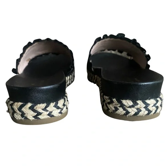 KATE SPADE Black Leather Slide Sandals - Picture 4 of 9